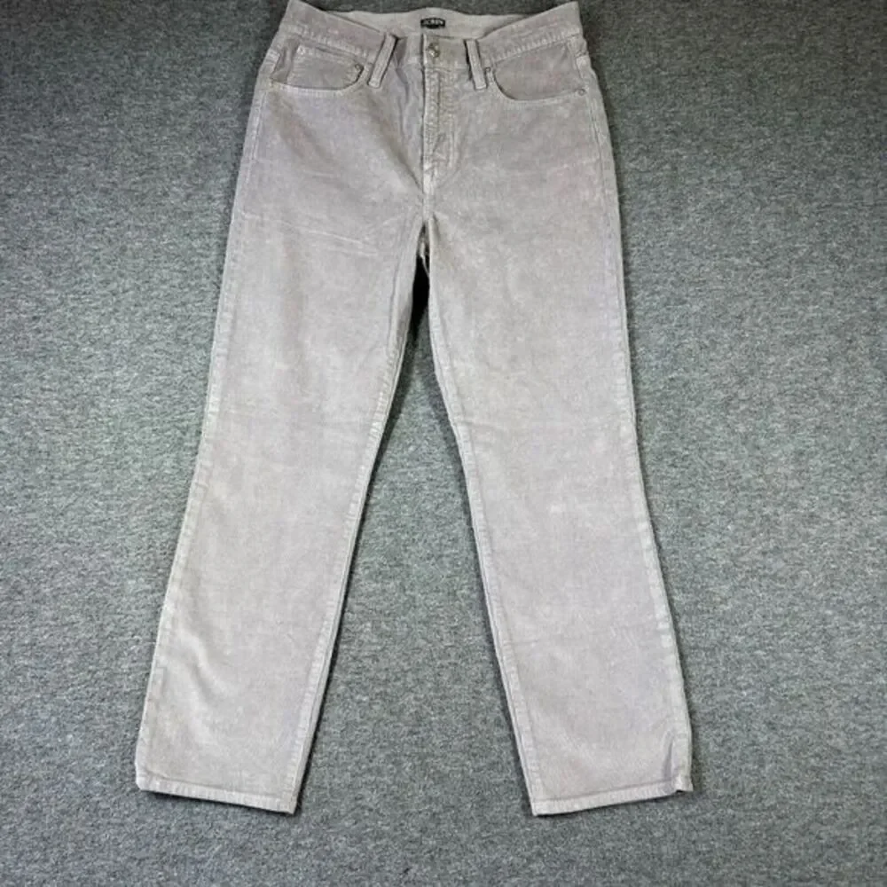NWT J.Crew Corduroy Chino‎ Pants Womens 30 Gray 27